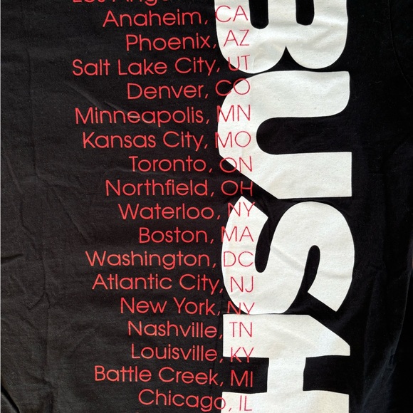 BUSH 2023 Tour T Shirt Tee T-Shirt SM Unisex Rock Alternative Gavin Rossdale 90s - Picture 5 of 8
